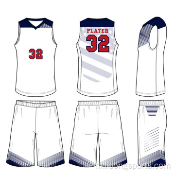 Basketbal Uniform Design Nieuwste basketbal Black Jersey